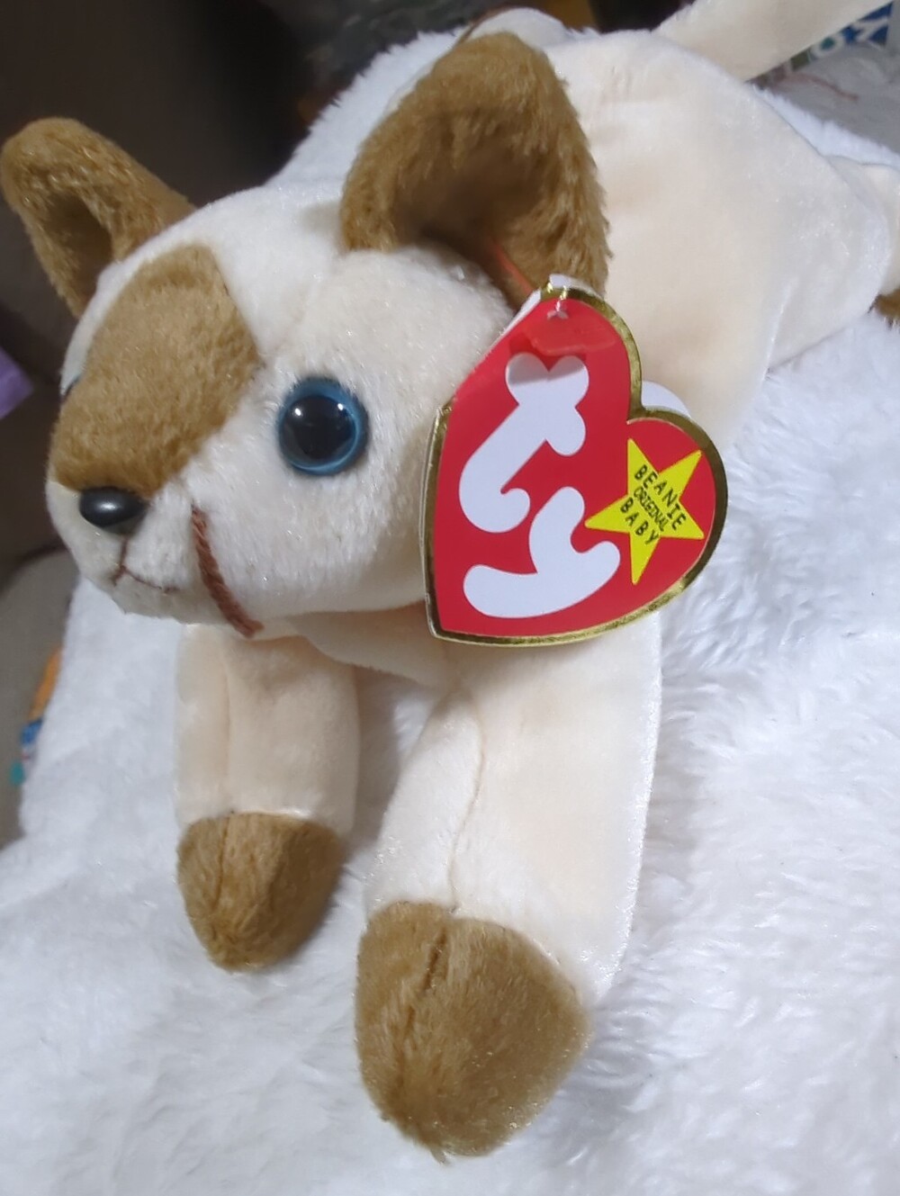 Rare 1996 Snip The Cat Errors Ty Beanie Baby Babies Mint From Original Collector